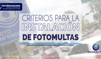 Criterios para la instalación de Fotomultas