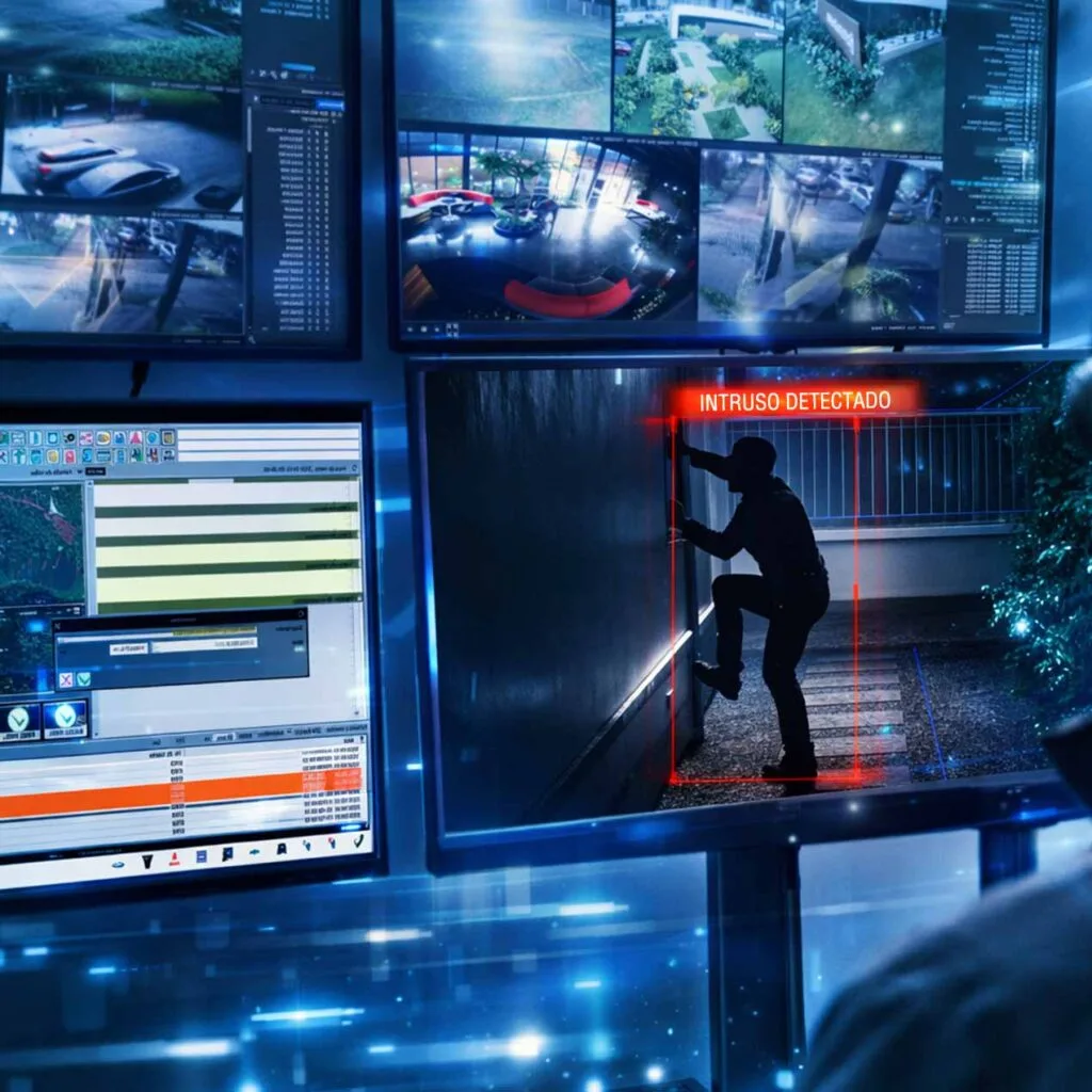 Detección de intrusos en tiempo real desde centro de vigilancia remota SKYSOT con respuesta inmediata